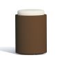 Pouf Round In Resina Tondo Ø 40 CM Marrone