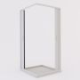 Box doccia a soffietto in PVC 100x100 cm H 185 mod. Aster con apertura centrale