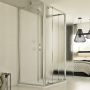 Box Doccia 3 lati 90x80x90 CM H198 stampato C mod. Cristal Trio 2 Ante