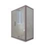 Box doccia scorrevole 90x160 CM H 200 Vetro Trasparente Profilo Lavanda mod. Deco Duo