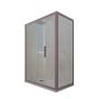 Box doccia scorrevole 90x160 CM H 200 Vetro Trasparente Profilo Lavanda mod. Deco Duo