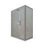 Box doccia scorrevole 90x150 CM H 200 Vetro Trasparente Profilo Silver mod. Deco Duo