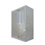 Box doccia scorrevole 75x170 CM H 200 Vetro Trasparente Profilo Blu Vintage mod. Deco Duo