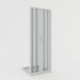 Porta doccia a soffietto in PVC 130 cm H 185 mod. Giglio con apertura centrale
