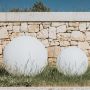 Lampada sfera luminosa da giardino Ø 70 cm Luce Rosso con Cavo mod. Hoop