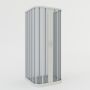 Box doccia a 3 lati in PVC a soffietto H 185 mod. Narciso con apertura centrale