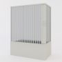 Box doccia sopravasca 70x170 in PVC h 150 a soffietto mod. Ortensia con apertura centrale