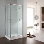 Box Doccia Rettangolare 80x120 H198 Trasparente 6mm mod. Alabama