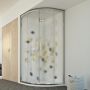 Box doccia semicircolare 70x90 CM H198 stampato C mod. Evolution