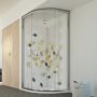 Box doccia semicircolare 70x90 CM H198 stampato C mod. Evolution