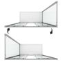 Box Doccia 70x120 CM H198 trasparente mod. Young Duo 2 Ante