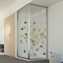 Box Doccia 75x75 AP. 75 CM H198 stampato C mod. Cristal Duo 1 Anta