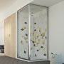 Box Doccia 75x80 AP. 80 CM H198 trasparente mod. Cristal Duo 1 Anta