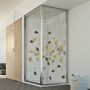 Box Doccia 75x80 AP. 80 CM H198 trasparente mod. Cristal Duo 1 Anta