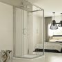 Box Doccia 3 lati 70x100x70 CM H198 trasparente mod. Evolution Trio
