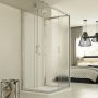 Box Doccia 3 lati 80x100x80 CM H198 stampato C mod. Evolution Trio