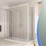 Box Doccia 3 lati 80x120x80 CM H198 stampato C mod. Young Trio 2 Ante