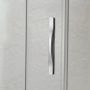 Box Doccia 3 lati 80x80x80 AP. 80 CM H198 trasparente mod. Cristal TRIO 1 Anta