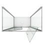 Box Doccia 3 lati 75x110x75 CM H198 trasparente mod. Cristal Trio 2 Ante