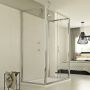 Box Doccia 3 lati 90x110x90 CM H198 trasparente mod. Young Trio 1 Anta P