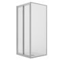 Box Doccia Angolare 70x75CM H198 Cristallo Trasparente Fisso+Saloon 2 Ante Battente 70 mod. West