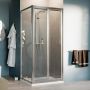 Box Doccia Angolare 70x75CM H198 Cristallo Trasparente Fisso+Saloon 2 Ante Battente 70 mod. West