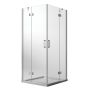 Box Doccia 90x100 CM H190 Trasparente con Easyclean mod. Flip Anta + Anta Ap. Battente