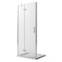 Porta Doccia 70CM H190 Vetro Trasparente con Easy-Clean mod. Flip Anta + Profilo