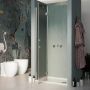 Porta Doccia 70CM H190 Vetro Trasparente con Easy-Clean mod. Flip Anta + Profilo