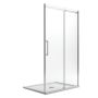 Porta Doccia 130CM H200 Vetro Trasparente 8mm Versione Destra con Easy-Clean mod. Prime