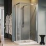 Box Doccia Rettangolare 100x110CM H200 Vetro Trasparente 8mm Destra con EasyClean mod. Prime Corner
