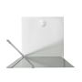 Parete doccia Walk In 80CM H190 Vetro Trasparente con Trattamento Anticalcare mod. Flip