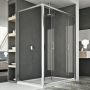 Box Doccia 80x170 CM H185 trasparente mod. Replay Duo 2 Ante