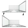 Box Doccia 80x170 CM H185 trasparente mod. Replay Duo 2 Ante