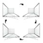 Box Doccia 70x90 AP. 90 CM H185 trasparente mod. Sintesi Duo 1 Anta