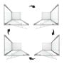 Box Doccia 80x80 AP. 80 CM H185 stampato C mod. Sintesi Duo 1 Anta