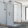 Box Doccia 3 lati 70x70x70 CM H185 stampato C mod. Junior Trio