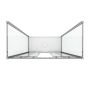Box Doccia 3 lati 75x160x75 CM H185 stampato C mod. Replay Trio 2 Ante