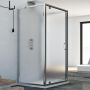 Box Doccia 3 lati 80x70x80 AP. 70 CM H185 stampato C mod. Sintesi TRIO 1 Anta