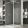 Box Doccia 80x80 AP. 80 CM H185 trasparente mod. Sintesi Duo 2 Ante