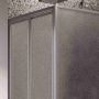 Box Doccia Angolare 90x100CM H185 Cristallo Stampato C Fisso+Saloon 2 Ante Battente 100 mod. Clint