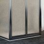 Box Doccia 3 lati 90x80x90CM H185 Cristallo Stampato C 2 Fissi+Saloon 2 Ante Battente 80 mod. Clint