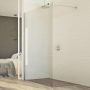 Parete doccia 75 CM in vetro trasparente 8mm mod. Walk in Lato H198