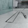 Canalina di scarico doccia in acciaio inox piastrellabile per box doccia 80 cm mod. Tile