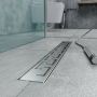 Canalina di scarico doccia in acciaio inox 100 cm mod. Doric