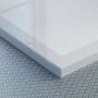 Piatto Doccia Slim 70x100x4 cm Rettangolare Acrilico Bordato Bianco Lucido mod. Flower