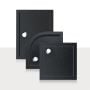 Piatto Doccia Slim 70x120x4 cm Rettangolare Acrilico Bordato Antracite Effetto Pietra mod. Flower