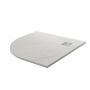 Piatto Doccia 90x90x2,6 CM Semicircolare Bianco Effetto Pietra mod. Blend