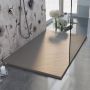 Piatto Doccia 80x140x2,6 CM Rettangolare Tortora Effetto Pietra mod. Blend