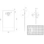 Piatto Doccia 80x140x2,6 CM Rettangolare Tortora Effetto Pietra mod. Blend
